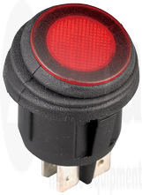 Allpa Waterdichte schakelaar (IP65) met LED-indicator 3-polig ON-OFF