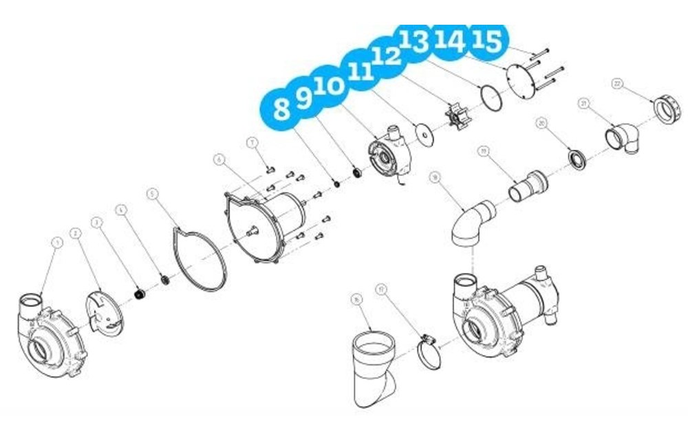 Allpa Lipseal slijtplaat O-ring & schroeven