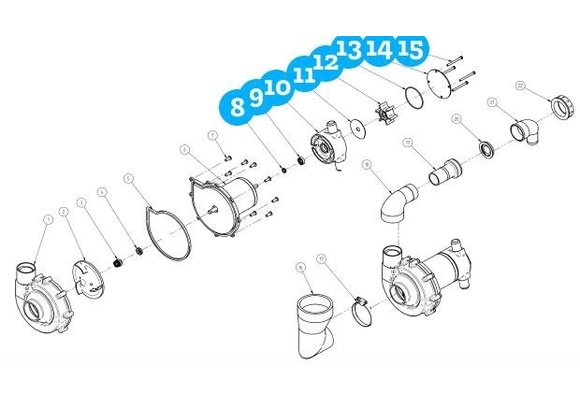 Allpa Lipseal  slijtplaat  O-ring & schroeven
