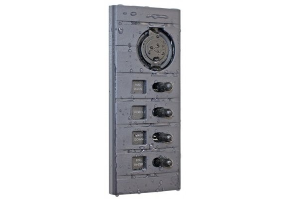 Connex Schakelpaneel - 4 schakelaars en 2x USB aansluiting