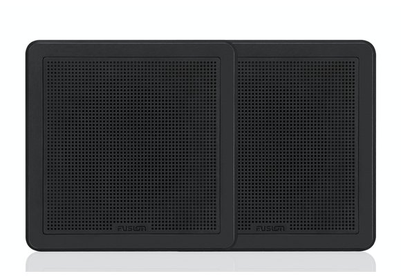 Fusion FM-F77SB Flush Mount Speaker - 7.7" -  Square Black