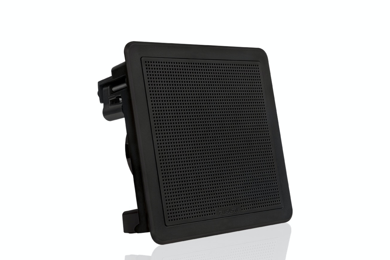 Fusion FM-F77SB Flush Mount Speaker - 7.7" -  Square Black