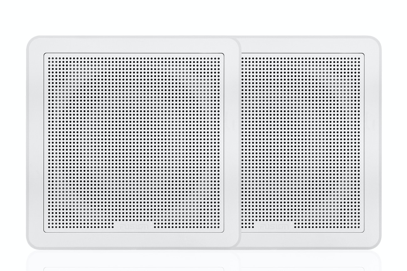 Fusion FM-F77SW Flush Mount Speaker - 7.7" -  Square White