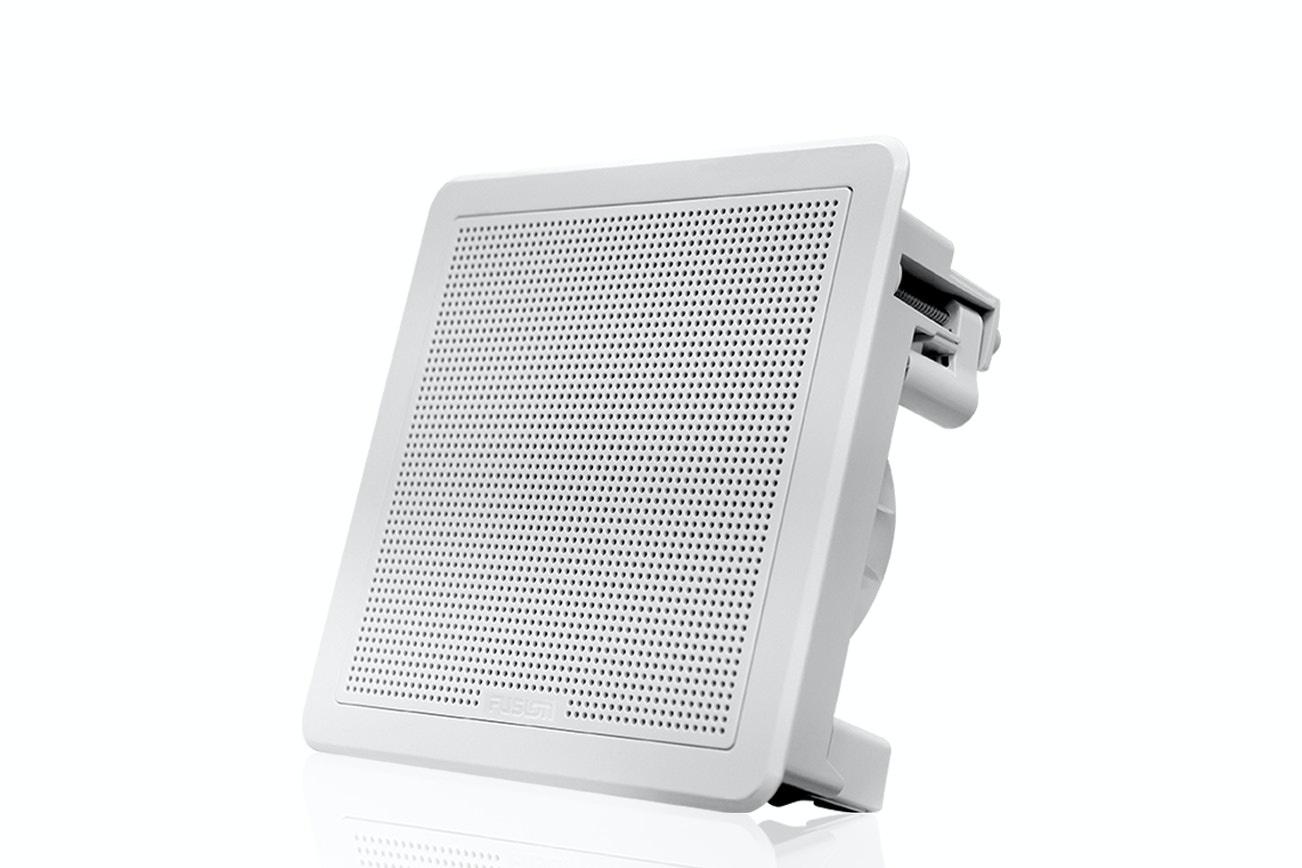 Fusion FM-F77SW Flush Mount Speaker - 7.7" -  Square White