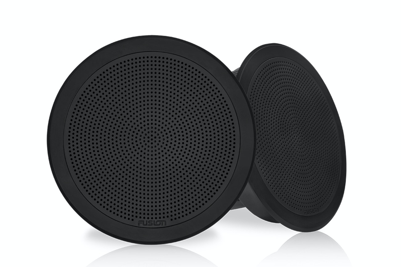 Fusion FM-F77RB Flush Mount Speaker - 7.7" -  Round Black