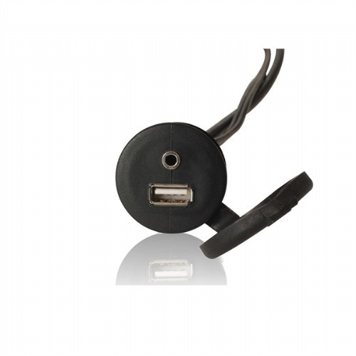 Fusion MS-CBUSB3.5 / USB+3.5mm AUX flushmount