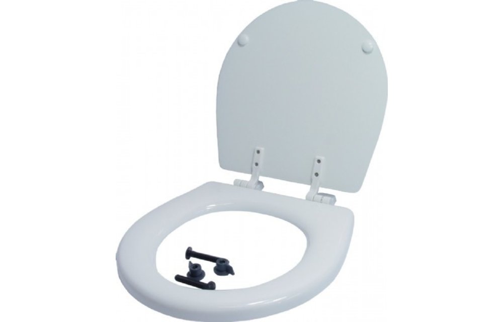 29097-1000 Jabsco Wit Houten Bril en Deksel Compact