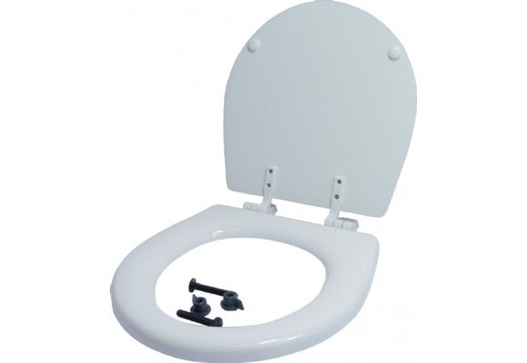 Jabsco Wit Houten Bril en Deksel Compact (29097-1000)