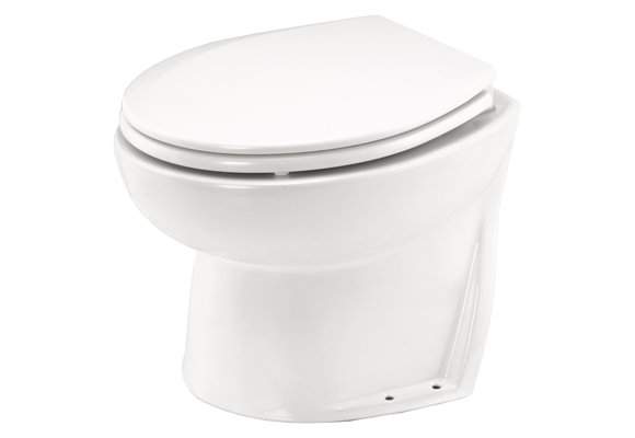 Jabsco De Luxe 14" elektrisch toilet 24V | schuin met spoelwaterpomp (58260|1024)