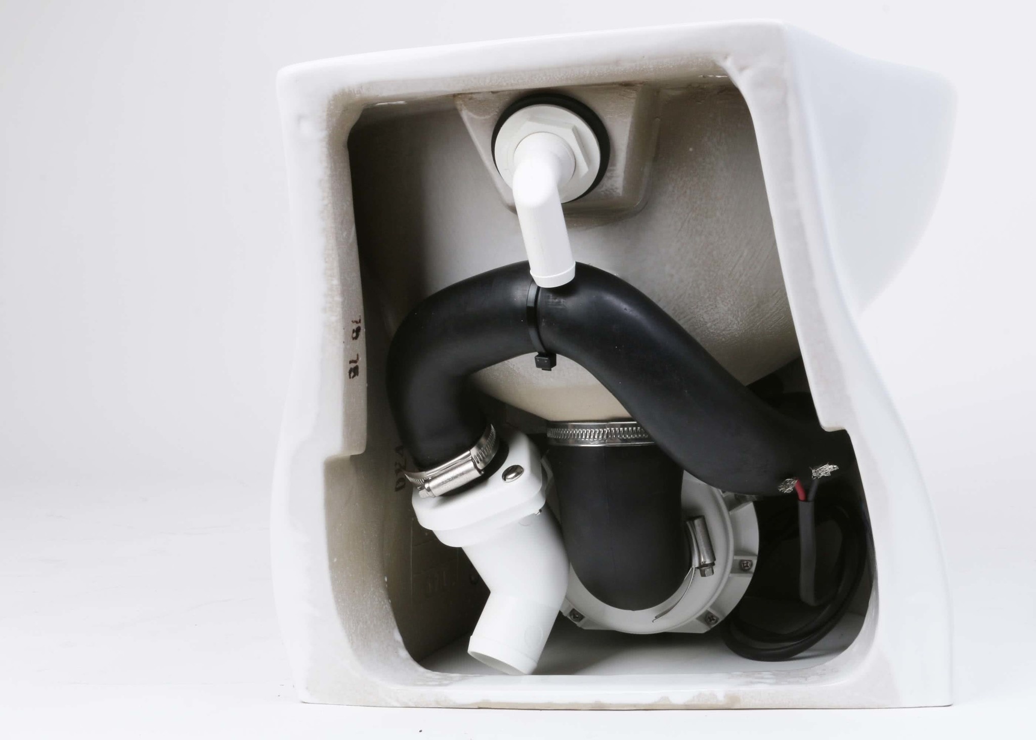 Jabsco De Luxe 14" elektrisch toilet 12V | schuin met spoelwaterpomp (58260|1012)