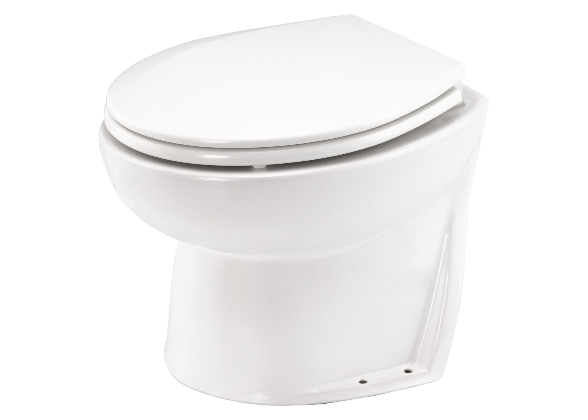 Jabsco De Luxe 17" elektrisch toilet 24V | schuin met solenoid (58020-1024)