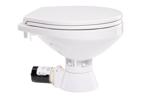 Jabsco Quiet Flush Stil Regular elektrisch toilet 24V | met spoelwaterpomp | soft closing (37245-4194)