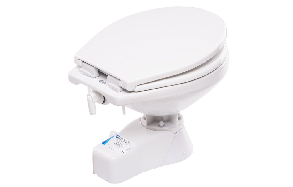 37245-4094 Jabsco Quiet Flush Stil Regular elektrisch toilet 24V met spoelwaterpomp