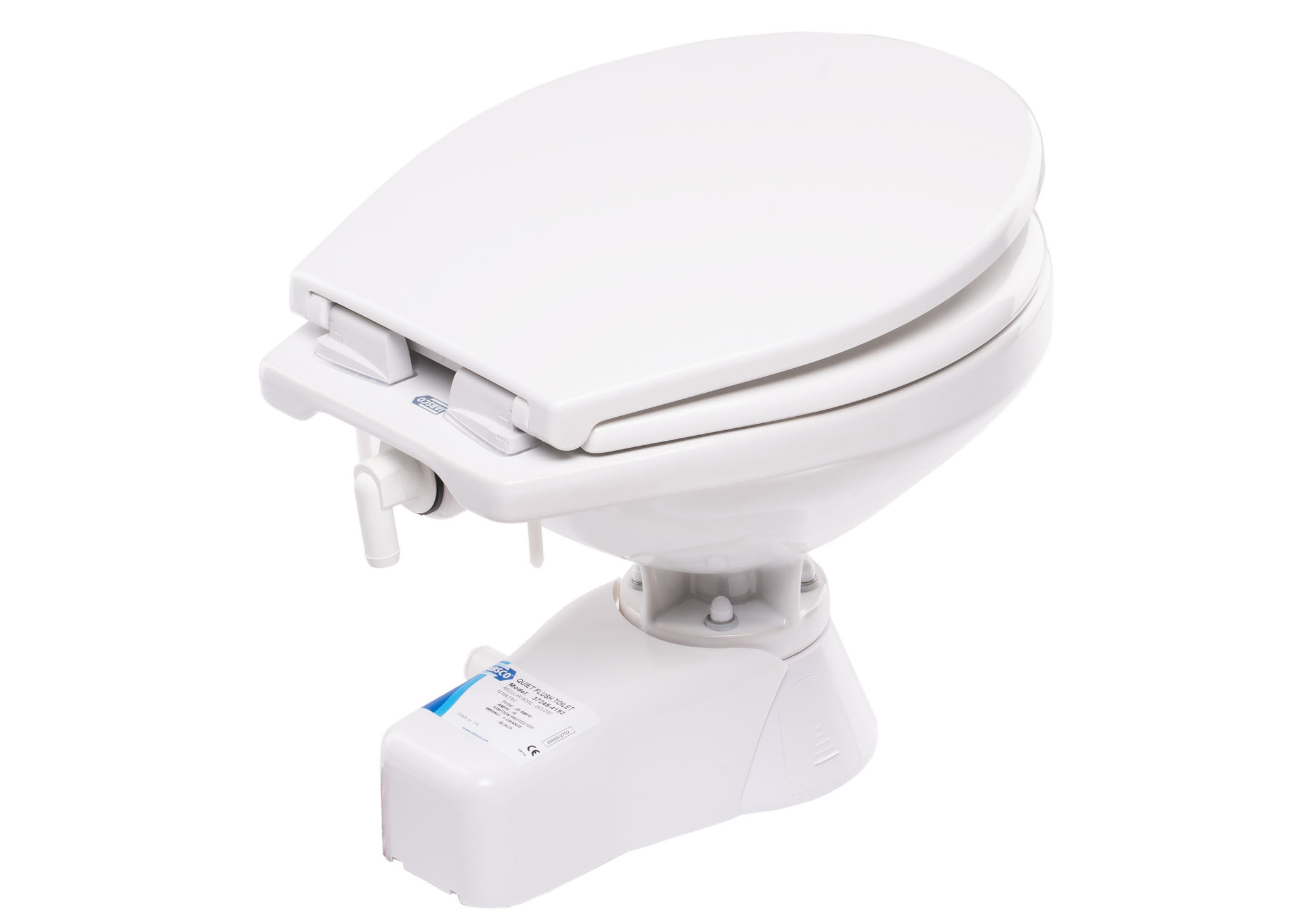Jabsco Quiet Flush Stil Regular elektrisch toilet 24V | met spoelwaterpomp (37245-4094)