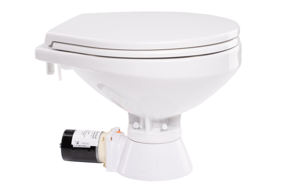 37245-4094 Jabsco Quiet Flush Stil Regular elektrisch toilet 24V met spoelwaterpomp