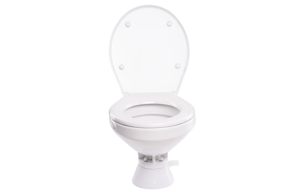 37245-4094 Jabsco Quiet Flush Stil Regular elektrisch toilet 24V met spoelwaterpomp
