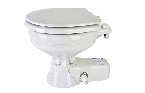 Jabsco Quiet Flush Stil Compact elektrisch toilet 24V | met spoelwaterpomp (37245-3094)
