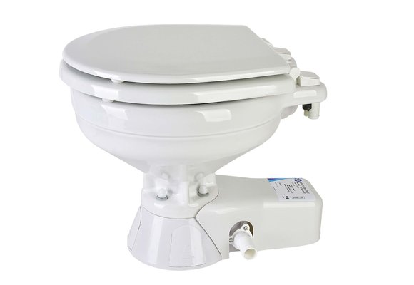 Jabsco Quiet Flush Stil Compact elektrisch toilet 24V | met spoelwaterpomp (37245-3094)
