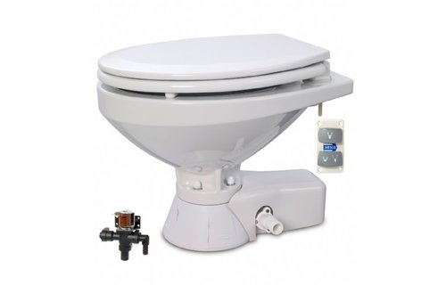 Jabsco Quiet Flush Regular elektrisch toilet 24V met solenoid (37045-4094)