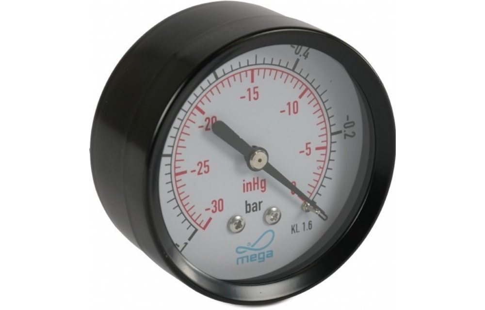 Manometer 1-6 Bar - 1/4" Achteraansluiting