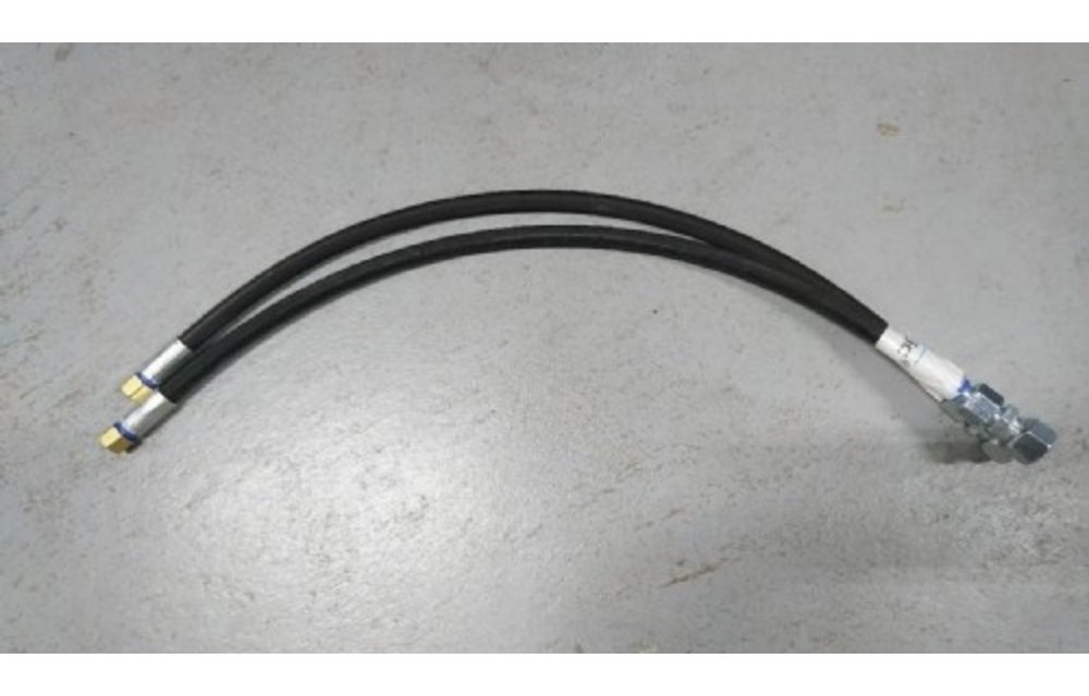 Set (2) Slangen enkele besturing koper 12mm - L = 60cm