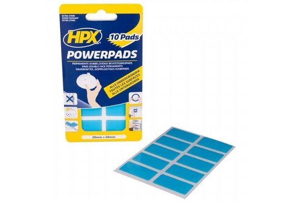 HPX Dubbelzijdige Power pads 20 x 40 mm (10 stuks)