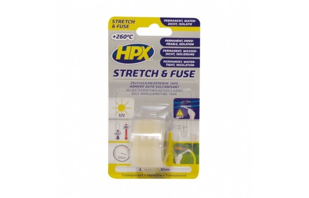 HPX Stretch and Fuse Reddingstape - transparant