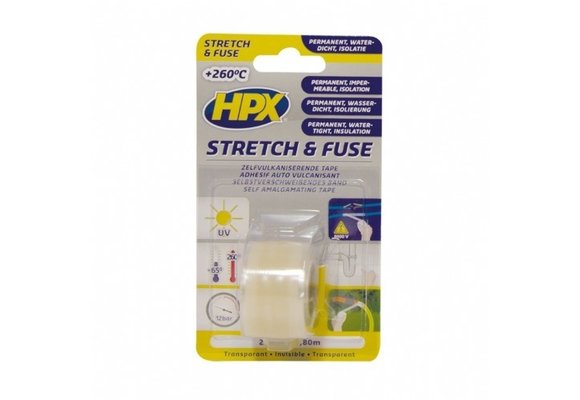 HPX Stretch and Fuse Reddingstape - transparant