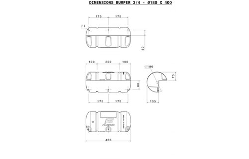 Steigerfender / steigerbumper 400