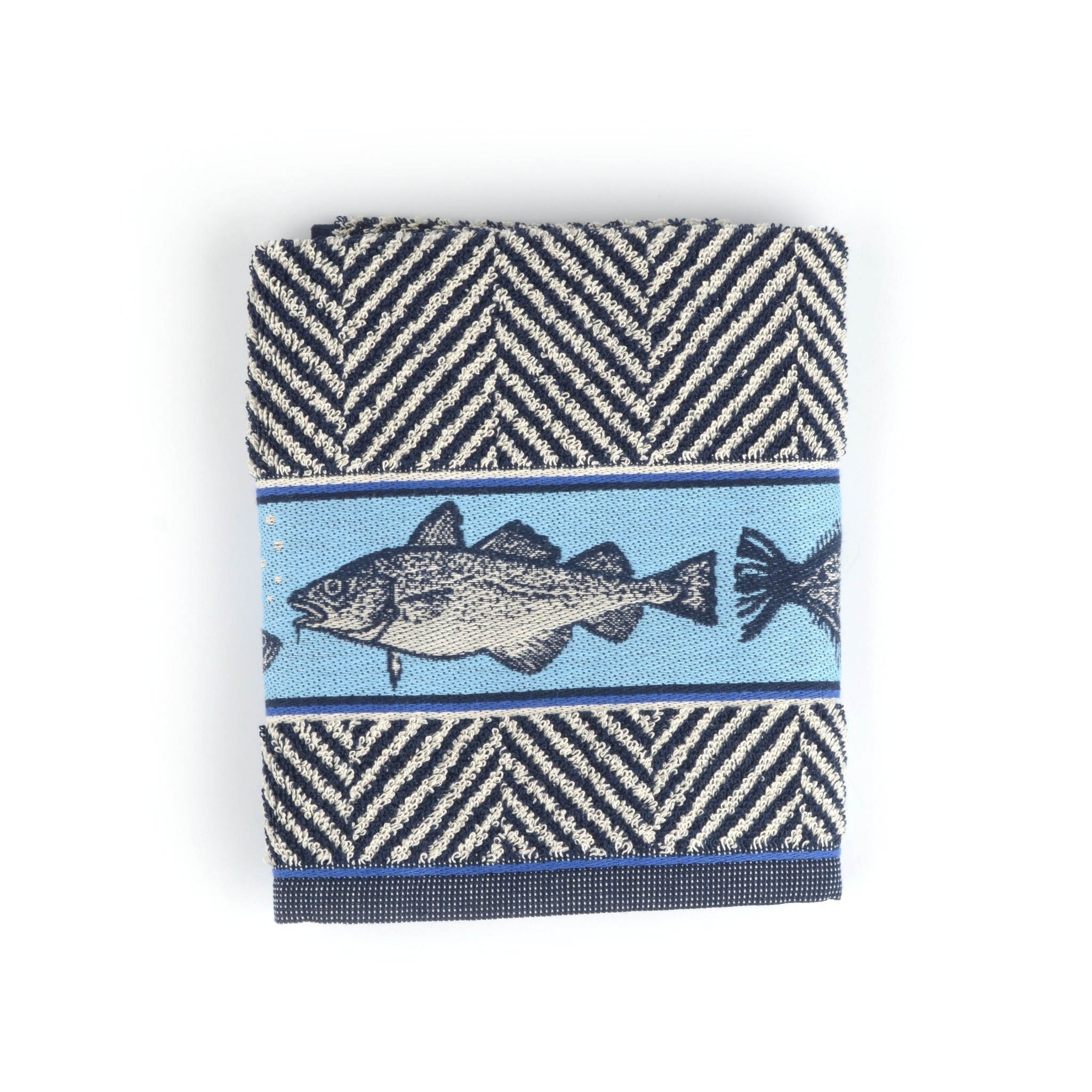 Handdoek Fish Donkerblauw