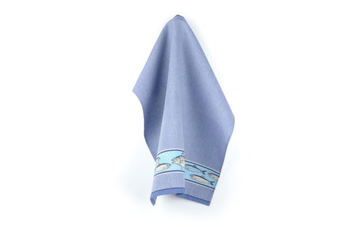 Bunzlau Castle - Theedoek Fish Koningsblauw