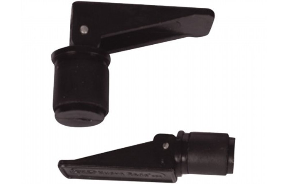 Kunststof Lensplug zwart - diameter 25mm