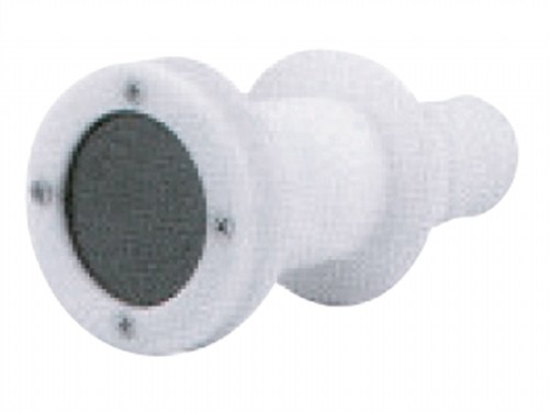 Huiddoorvoer+terugslagklep - 38mm - wit