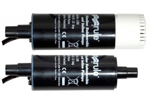 IL200 Rule Slimline iL200 760 l/u 12V Inline-/Dompelpomp Water