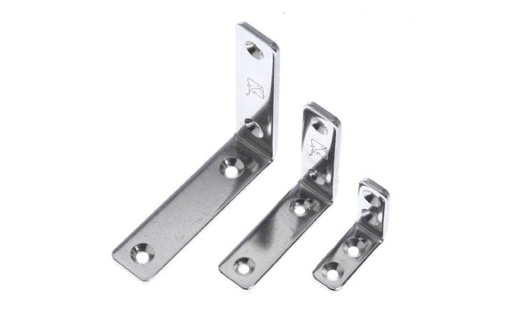 Haakse Bev. Beugel Rvs - 70x70x15mm