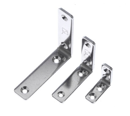 Haakse Bev. Beugel Rvs - 70x70x15mm