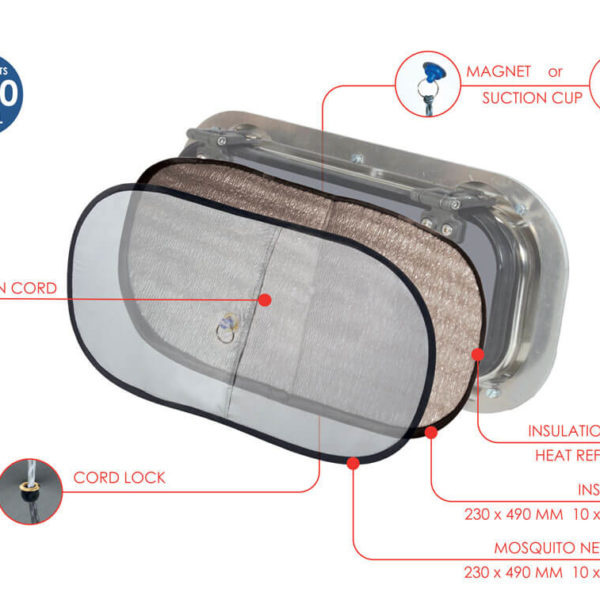 Waterline vocht- en warmte isolatie patrijspoort