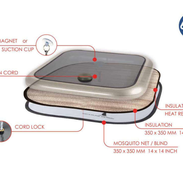 Waterline vocht- en warmte isolatie vluchtluik