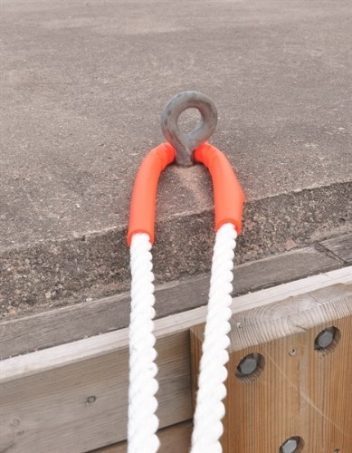 Waterline Spiroll landvastbeschermer M oranje - 400mm - 8-16mm lijn