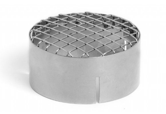 Wallas inlaatrooster RVS kachelmontage - Ø 75mm