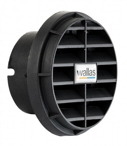 Wallas uitblaasmond afsluitbaar - Ø 75mm