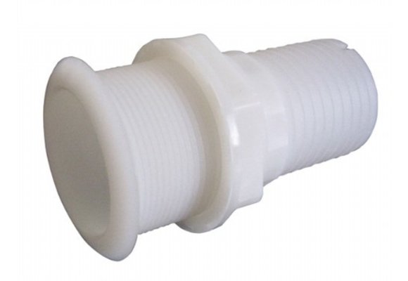 Kunststof huiddoorvoer met flens, slangaansluiting