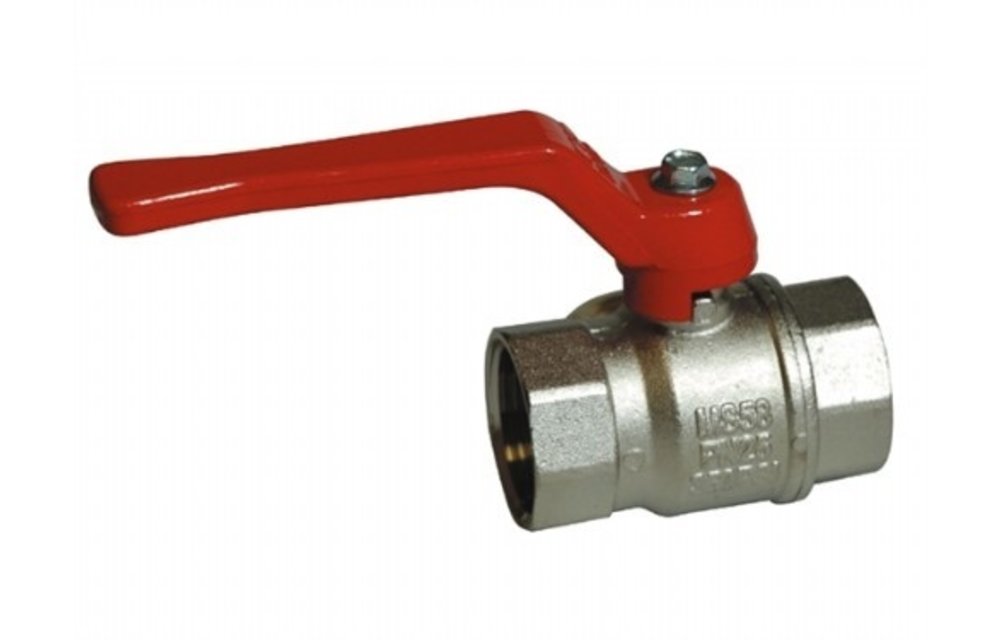 Kogelafsluiter 1/2" Messing