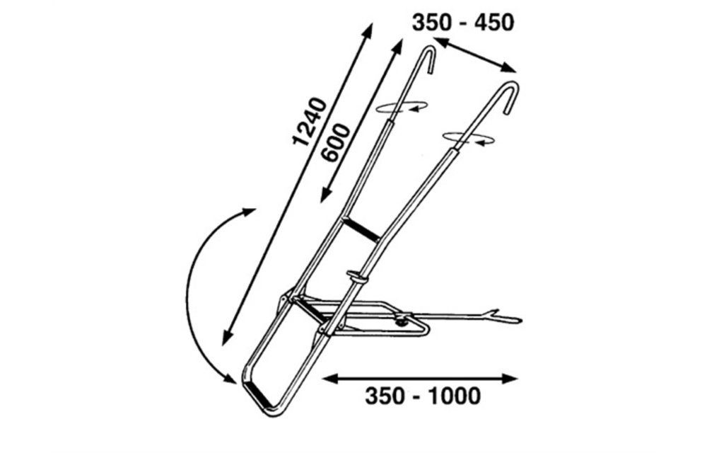 RVS Boegladder - 3 Treden