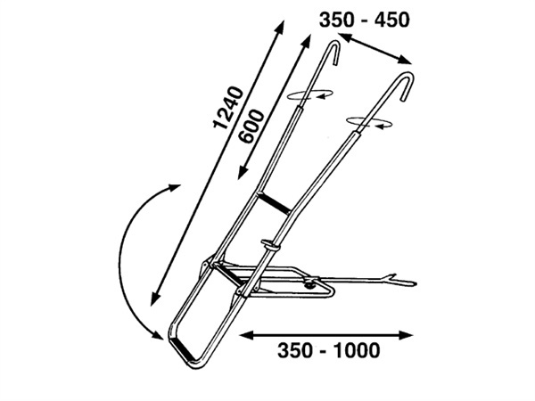 RVS Boegladder - 3 Treden