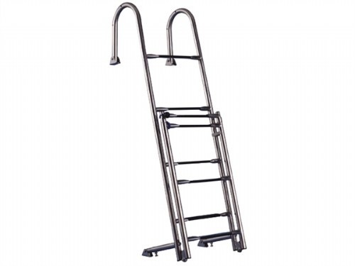 RVS opklapbare ladder - 8 treden - 32mm