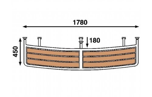 RVS Motorbootplatform PM1803530
