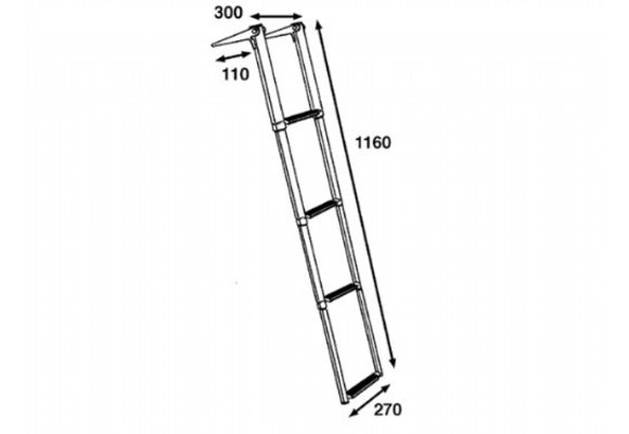 Rvs Telescopische Ladder - 4 Treden BT115