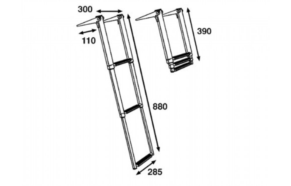 Rvs Telescopische Ladder - 3 Treden