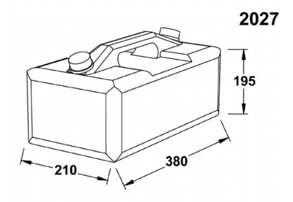 Wallas brandstoftank - 10 liter